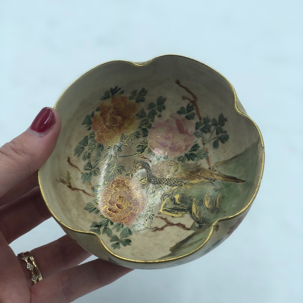 Vintage Peacock Bowl